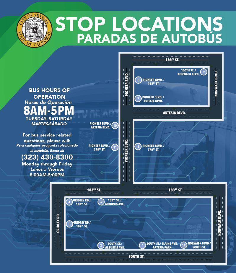 Bus Stops Map 20Oct2023