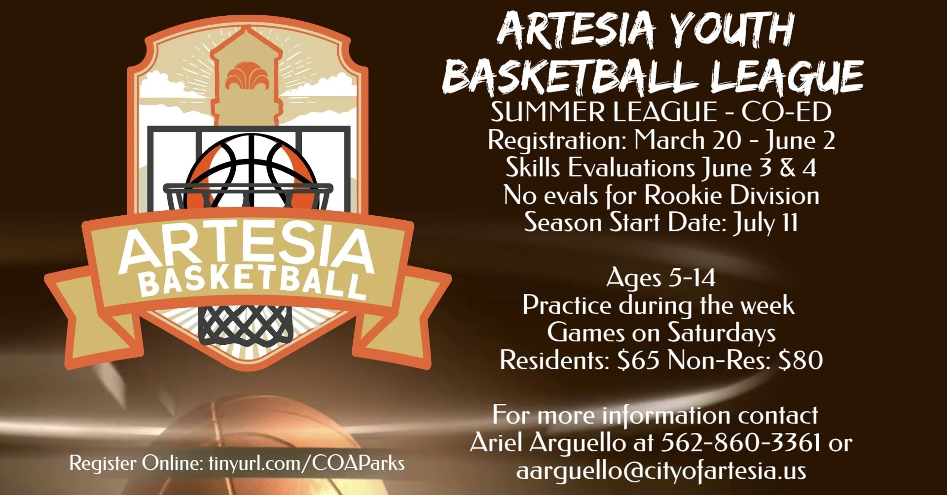 Summer Youth Basketball League 2026